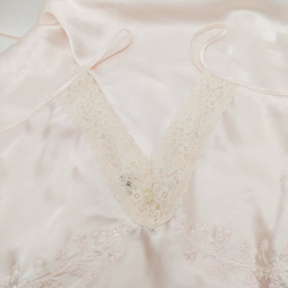 Mazzini Nightgown Size Small Lingerie Negligée Light Pink Gown & Robe READ - Picture 15 of 16
